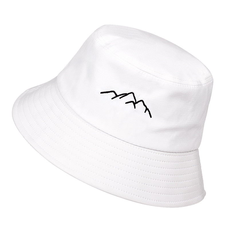 spring summer fisherman hat outdoor shade bucket hat Mountain range embroidery hat cotton hat fashion panama sun hats bucket hat URB1™ Vêtements Streetwear URB1™ Vêtements Streetwear sp