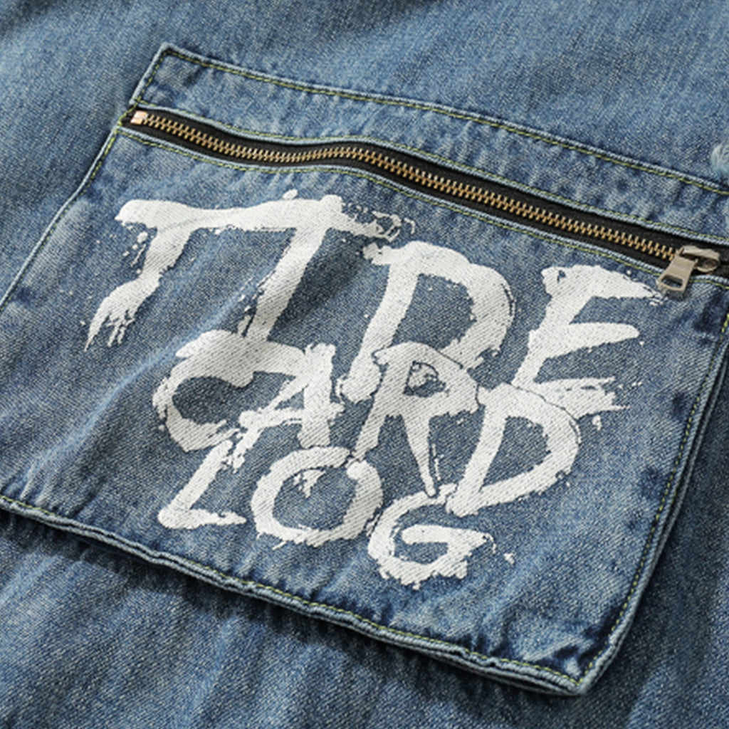 "TCL" Veste en Jean denim - URB1™ - URB1™ Vêtements Streetwear mode boutique streetwear shop