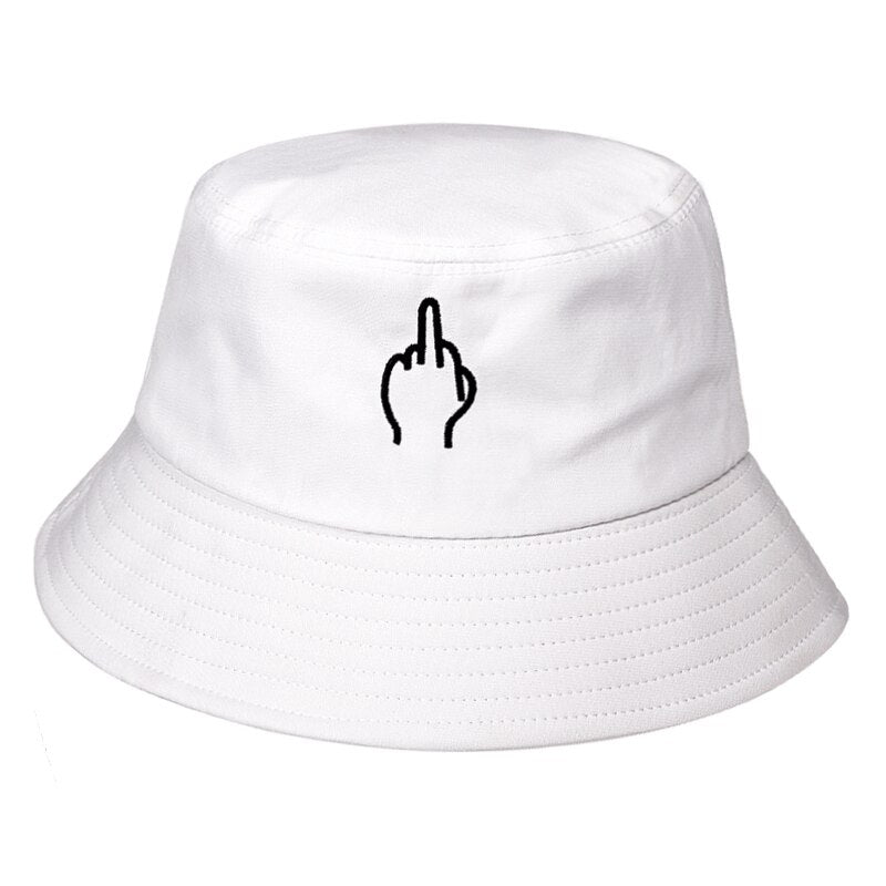 Fashion summer fisherman hat outdoor shade bucket hat finger embroidery unisex hat pure cotton hat sun hat women's bucket hats URB1™ Vêtements Streetwear URB1™ Vêtements Streetwear fash