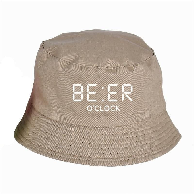 THE COOLMIND 100% cotton funny BEER OCLOCK print Bucket Hat cool summer funny Sunscreen Hats Women Men fisherman hat URB1™ Vêtements Streetwear URB1™ Vêtements Streetwear the-coolmind-1