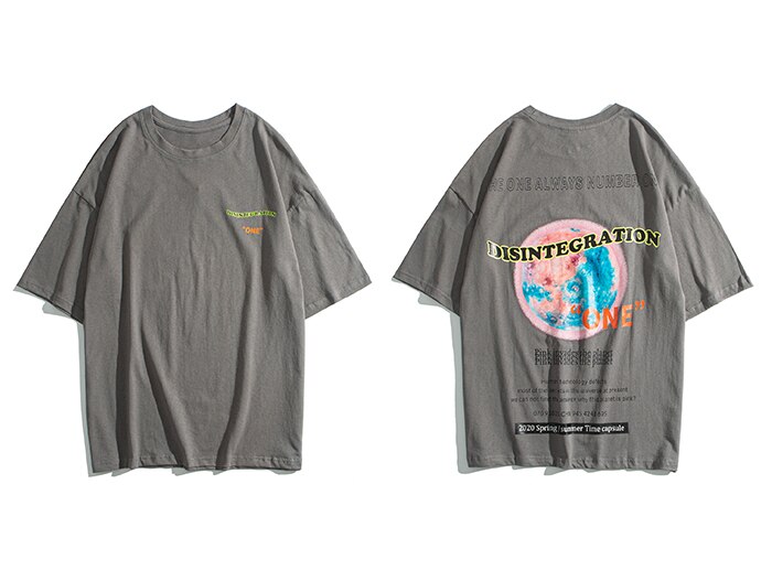 Aelfric Eden 2020 Spring Summer Hip-hop Streetwear Oversize Men Short Sleeves Harajuku Pink Invades The Planet Print T Shirt Men URB1™ Vêtements Streetwear URB1™ Vêtements Streetwear ae