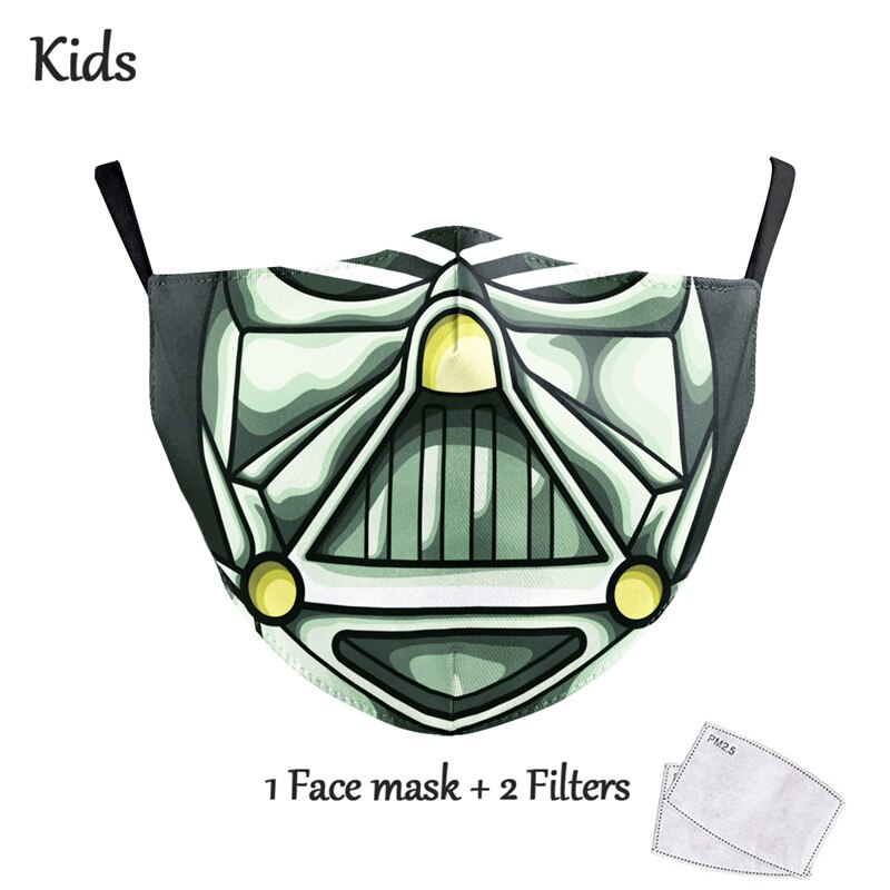 NADANBAO Adult Kid Star War Cosplay Print Face Mask Adult Kid Washable Masks Fabric Reusable PM2.5 Filters Dust Proof URB1™ Vêtements Streetwear URB1™ Vêtements Streetwear nadanbao-adul