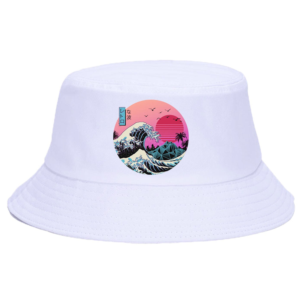 Anime Beach Bucket Cap Unisex Cotton Bucket Hats Women Men Summer Sunscreen Hat Solid color Sunbonnet Outdoor Fisherman's Hat URB1™ Vêtements Streetwear URB1™ Vêtements Streetwear anime