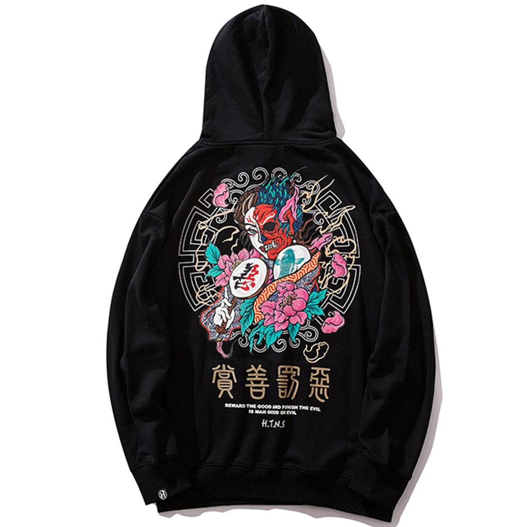 Aelfric Eden Good and Evil Printed Men Hooded Sweatshirts 2019 Winter Harajuku Casual Cotton Pullover Fashion Streetwear Hoodies URB1™ Vêtements Streetwear URB1™ Vêtements Streetwear ae