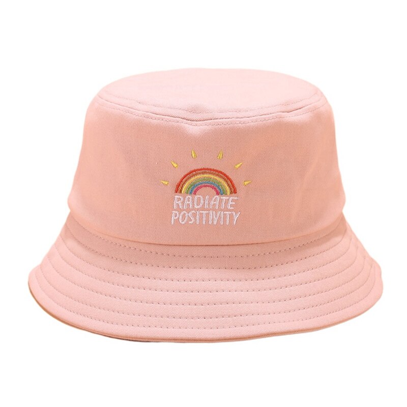5 Colors Unisex Cute Rainbow Embroidered Fisherman Hat Collapsible Sun Hat Bucket Hat Sun Caps Women Casual Bucket Hat URB1™ Vêtements Streetwear URB1™ Vêtements Streetwear 5-colors-uni