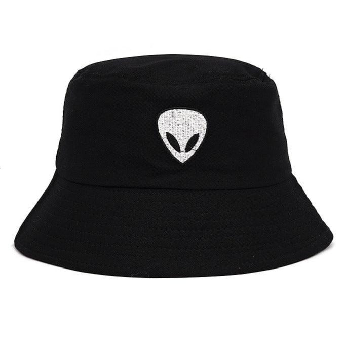 Embroidered Alien Bucket Hat Men Woman Foldable Cotton Beach Sun Hat Street Headwear Fisherman Outdoor Cap Hat 2021 Fashion URB1™ Vêtements Streetwear URB1™ Vêtements Streetwear embroid