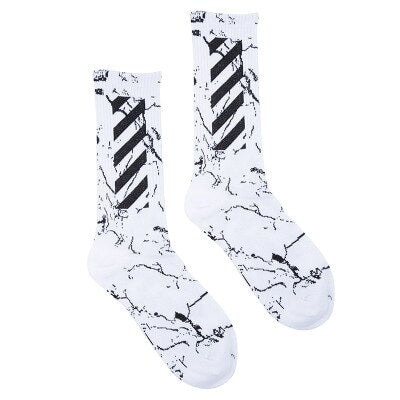 Streetwear Socks Men Stripe Compression Mens Sock White Black Happy Letter Crew Cotton Warm Korean Funny Novelty Harajuku Casual URB1™ Vêtements Streetwear URB1™ Vêtements Streetwear st