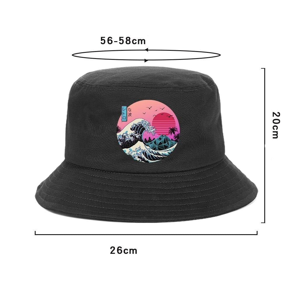 Anime Beach Bucket Cap Unisex Cotton Bucket Hats Women Men Summer Sunscreen Hat Solid color Sunbonnet Outdoor Fisherman's Hat URB1™ Vêtements Streetwear URB1™ Vêtements Streetwear anime