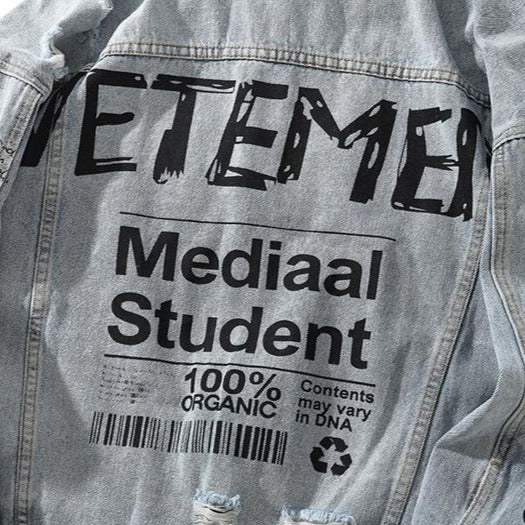 Dark Icon Graffiti Jeans Jacket Men Turn-down Collar Street Men's Jacket Denim Jackets for Men URB1™ Vêtements Streetwear URB1™ Vêtements Streetwear dark-icon-graffiti-jeans-jacket-men-