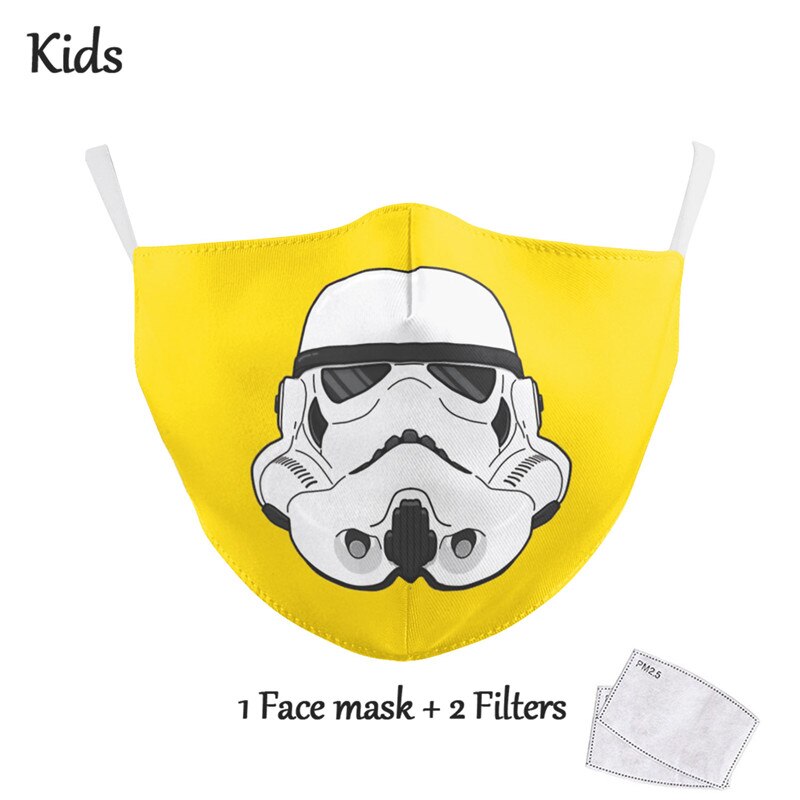 NADANBAO Adult Kid Star War Cosplay Print Face Mask Adult Kid Washable Masks Fabric Reusable PM2.5 Filters Dust Proof URB1™ Vêtements Streetwear URB1™ Vêtements Streetwear nadanbao-adul