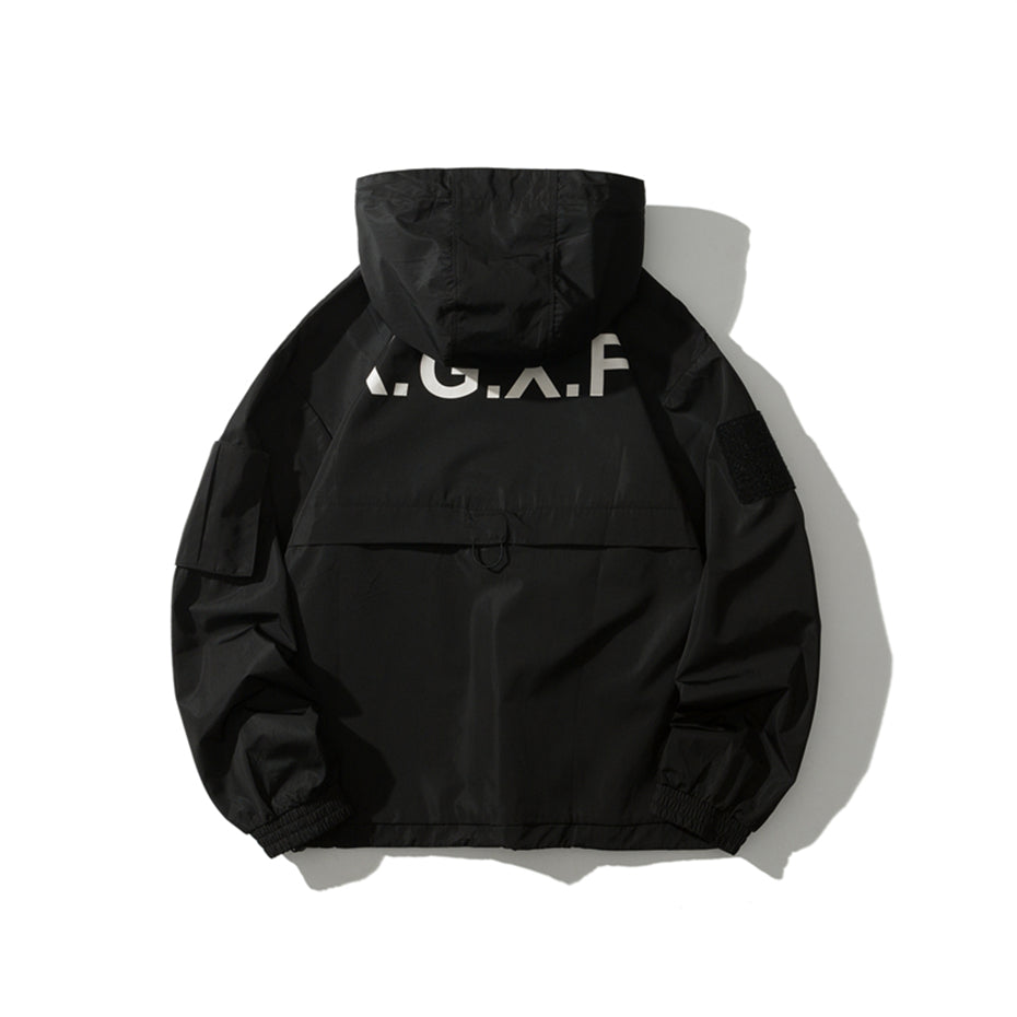 2019 New Black Cargo Jackets Windbreaker Men Streetwear Tactical Jacket Pullover Multi-pocket Male 2019 Autumn Hoody Coat GM659 URB1™ Vêtements Streetwear URB1™ Vêtements Streetwear 201