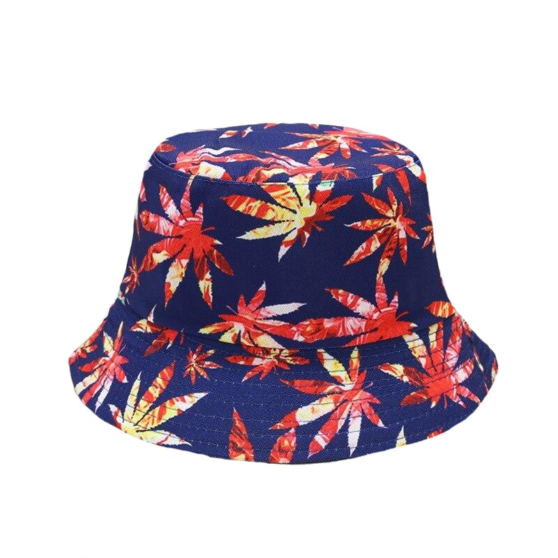 2021 Women's Cap Ins New Bucket Hat Botanical Flower Print Fisherman Hat For Women Spring Summer Outdoor Sun Protection Hat Men URB1™ Vêtements Streetwear URB1™ Vêtements Streetwear 202