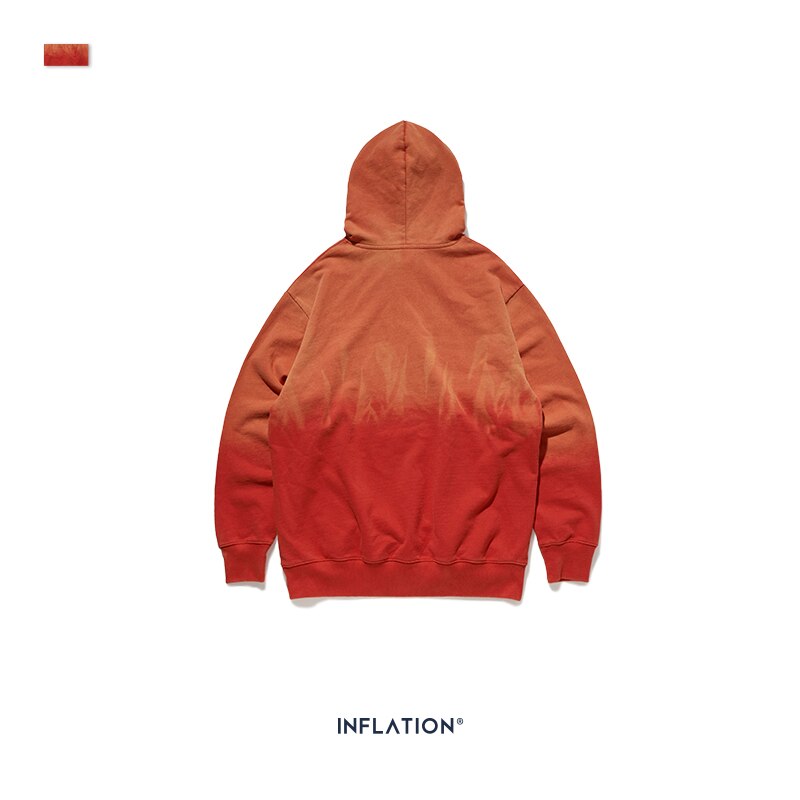 INFLATION Men Dip Dye Hoodies 2020 FW Streetwear Orange Oversized Male Hoodies Hip Hop 100% Cotton Men Winter Hoodies 9650W URB1™ Vêtements Streetwear URB1™ Vêtements Streetwear inflati