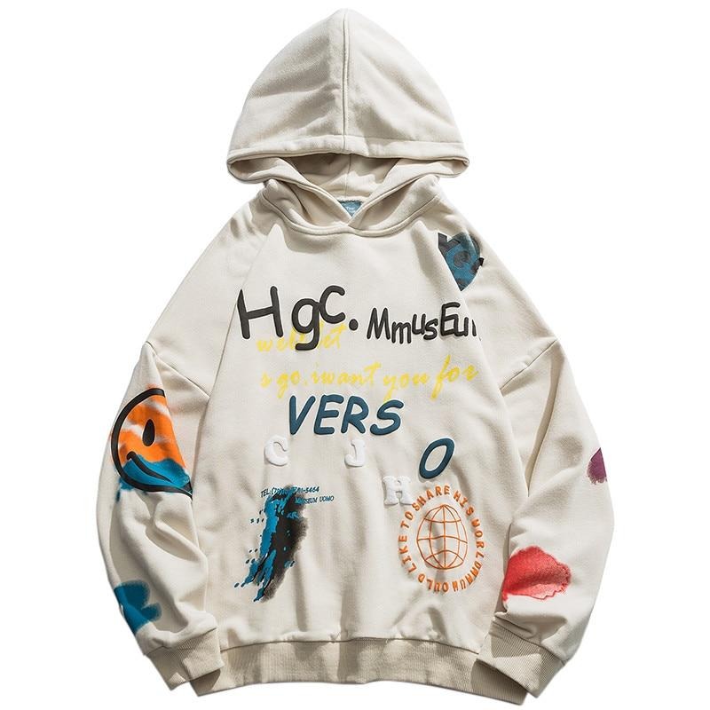 "HAC" Sweatshirt Hoodie à capuche Beige - URB1™ - URB1™ Vêtements Streetwear mode boutique streetwear shop