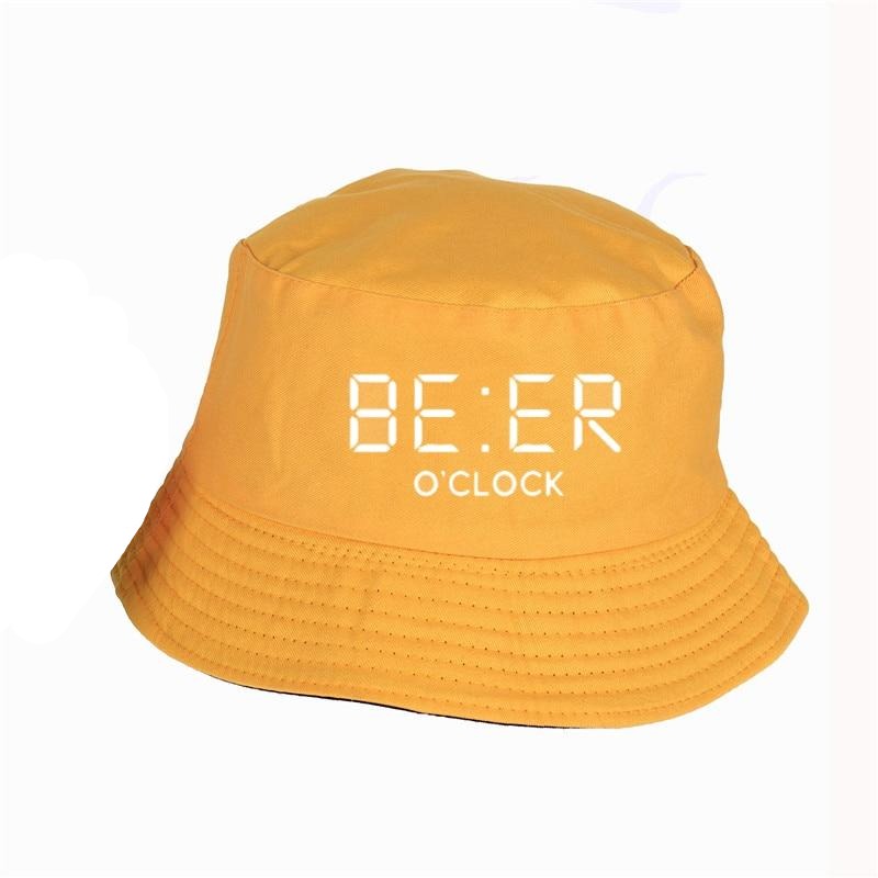 THE COOLMIND 100% cotton funny BEER OCLOCK print Bucket Hat cool summer funny Sunscreen Hats Women Men fisherman hat URB1™ Vêtements Streetwear URB1™ Vêtements Streetwear the-coolmind-1