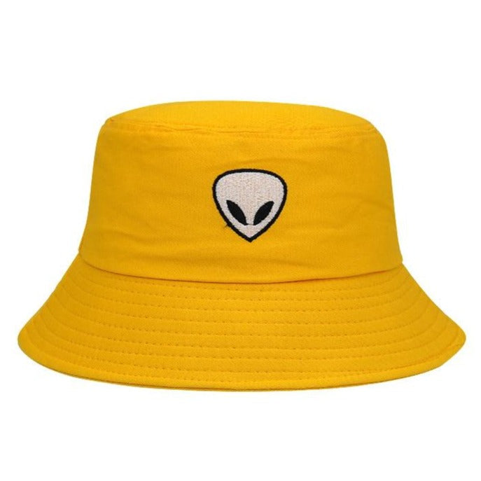 Embroidered Alien Bucket Hat Men Woman Foldable Cotton Beach Sun Hat Street Headwear Fisherman Outdoor Cap Hat 2021 Fashion URB1™ Vêtements Streetwear URB1™ Vêtements Streetwear embroid