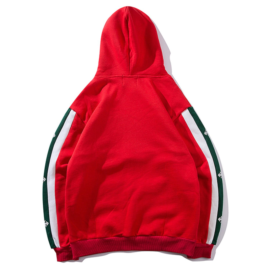 Aelfric Eden Patchwork Letter Print Men Hooded Sweatshirts Harajuku Color Clock Hoodie Casual Cotton Hip Hop Pullover Streetwear - URB1™ Vêtements Streetwear mode boutique streetwear shop