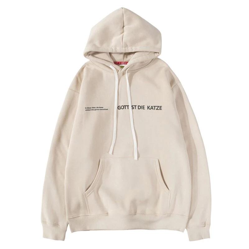 "GOTT IST DIE KATZE" Sweatshirt Hoodie à capuche - URB1™ - URB1™ Vêtements Streetwear mode boutique streetwear shop