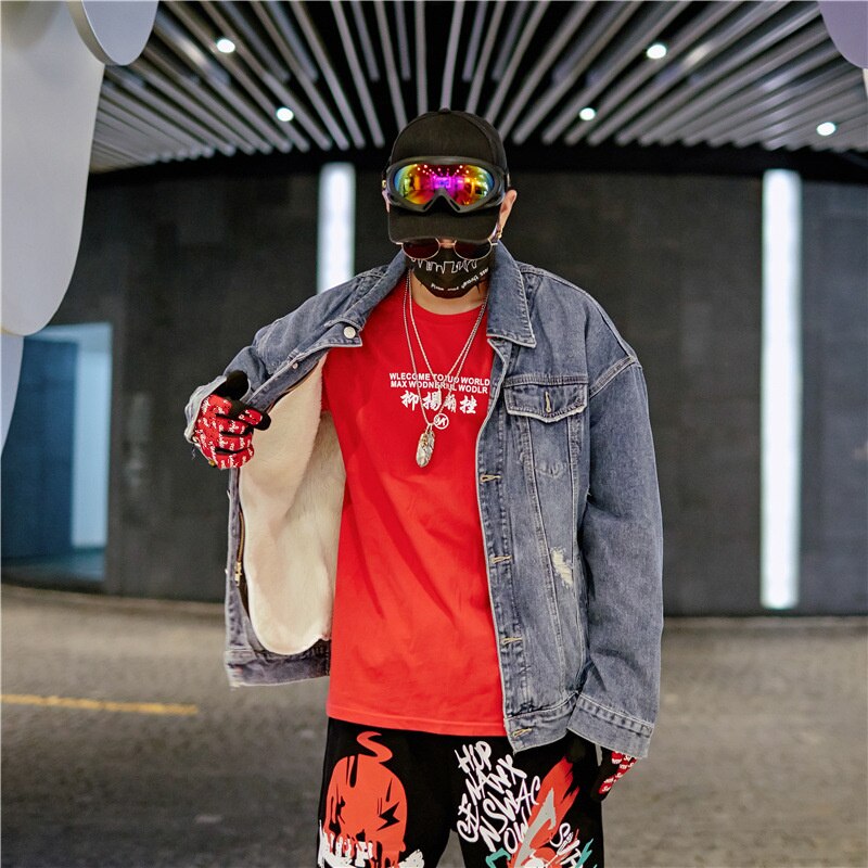 BOLUBAO Men's Fashion Denim Jacket 2020 New High Street Jackets Coat Men Trend Lined Fleece Slim Fit Jackets URB1™ Vêtements Streetwear URB1™ Vêtements Streetwear bolubao-mens-fashion-d
