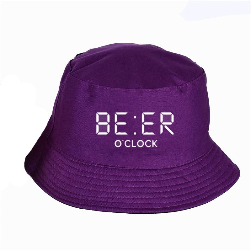 THE COOLMIND 100% cotton funny BEER OCLOCK print Bucket Hat cool summer funny Sunscreen Hats Women Men fisherman hat URB1™ Vêtements Streetwear URB1™ Vêtements Streetwear the-coolmind-1
