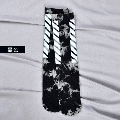 Streetwear Socks Men Stripe Compression Mens Sock White Black Happy Letter Crew Cotton Warm Korean Funny Novelty Harajuku Casual URB1™ Vêtements Streetwear URB1™ Vêtements Streetwear st