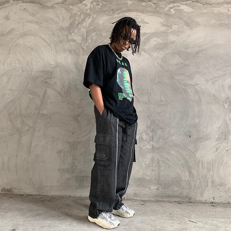 UNCLEDONJM Oversized Men t shirts Harajuku Funny Print Tshirt Men Hip Hop Cotton Streetwear Tee Shirt Homme Tops tees ME-310 - URB1™ Vêtements Streetwear mode boutique streetwear shop