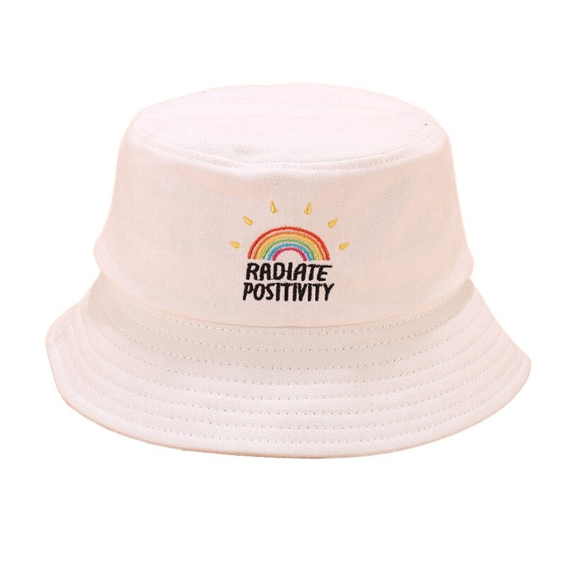 5 Colors Unisex Cute Rainbow Embroidered Fisherman Hat Collapsible Sun Hat Bucket Hat Sun Caps Women Casual Bucket Hat URB1™ Vêtements Streetwear URB1™ Vêtements Streetwear 5-colors-uni