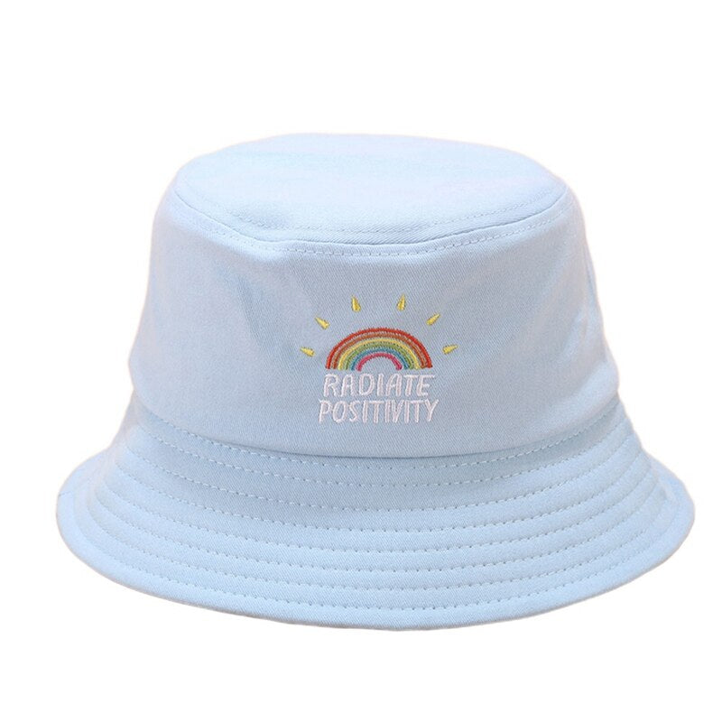 5 Colors Unisex Cute Rainbow Embroidered Fisherman Hat Collapsible Sun Hat Bucket Hat Sun Caps Women Casual Bucket Hat URB1™ Vêtements Streetwear URB1™ Vêtements Streetwear 5-colors-uni