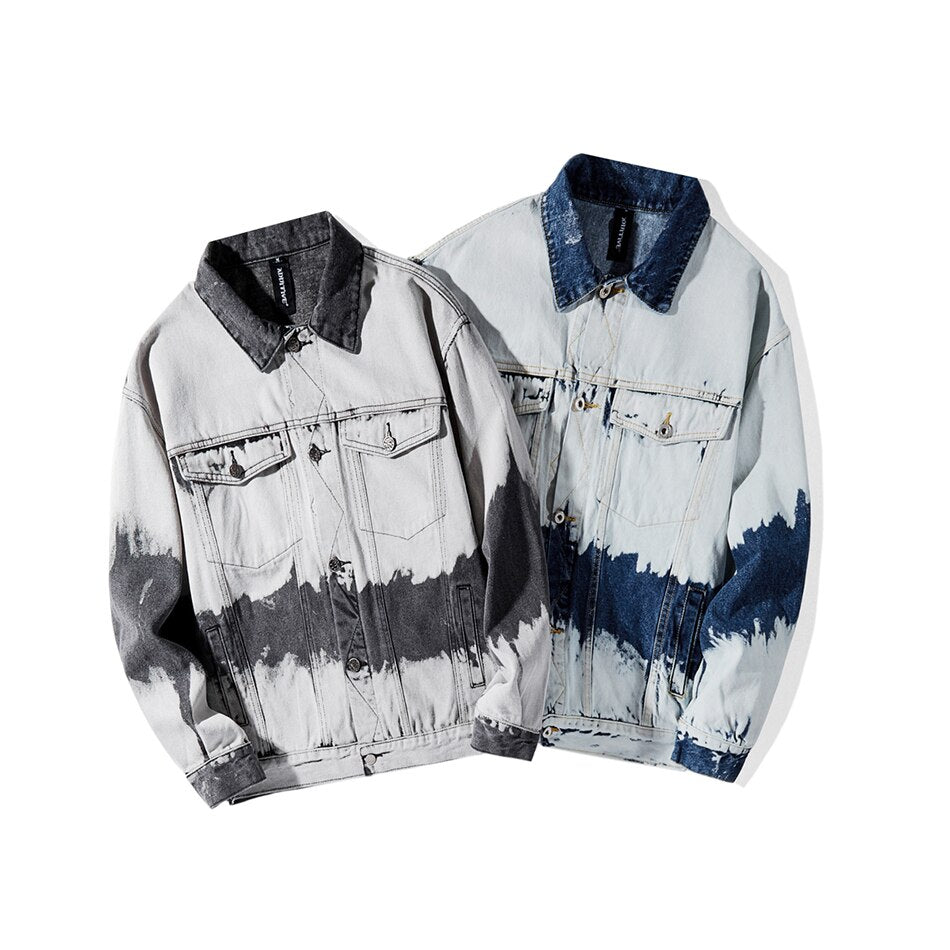 "WAOT" Veste en Jean effet délavé Noir - URB1™ - URB1™ Vêtements Streetwear mode boutique streetwear shop