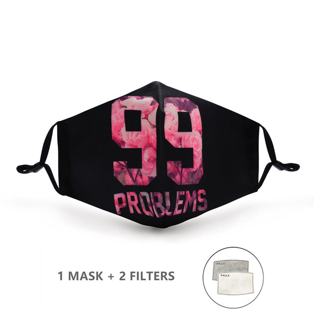 Reusable Mouth Mask Washable British Protective PM2.5 Filter Mask Anti Dust Face Mask Windproof Mouth-muffle Anti Flu Mask URB1™ Vêtements Streetwear URB1™ Vêtements Streetwear reusable