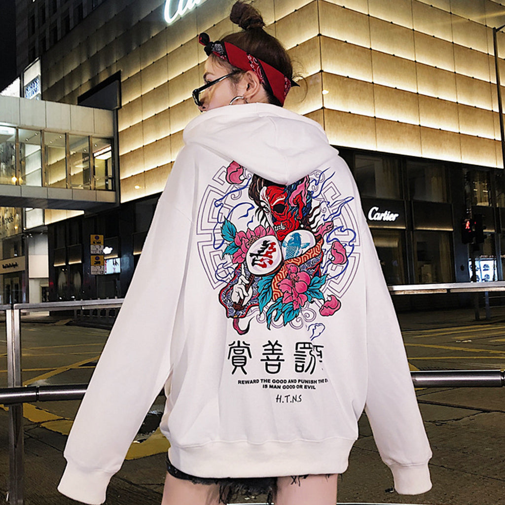 Aelfric Eden Good and Evil Printed Men Hooded Sweatshirts 2019 Winter Harajuku Casual Cotton Pullover Fashion Streetwear Hoodies URB1™ Vêtements Streetwear URB1™ Vêtements Streetwear ae