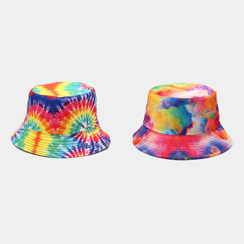 Hot Selling 3D Pattern Bucket Hat Fisherman Hat Tie-dye Double-sided Beach Hat Women's Summer Panama Bob Cap Outdoor Sunscreen URB1™ Vêtements Streetwear URB1™ Vêtements Streetwear hot-