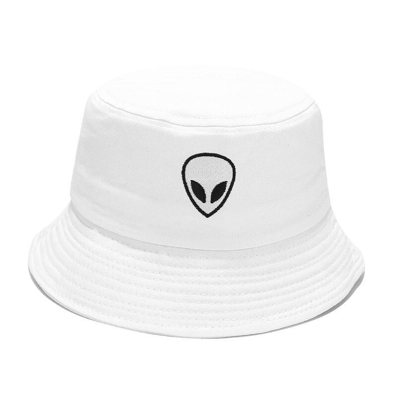 Green Black White Solid Alien Bucket Hat Unisex Bob Caps Hip Hop Gorros Men Women Summer Panama Cap Beach Sun Fishing Boonie Hat URB1™ Vêtements Streetwear URB1™ Vêtements Streetwear gr