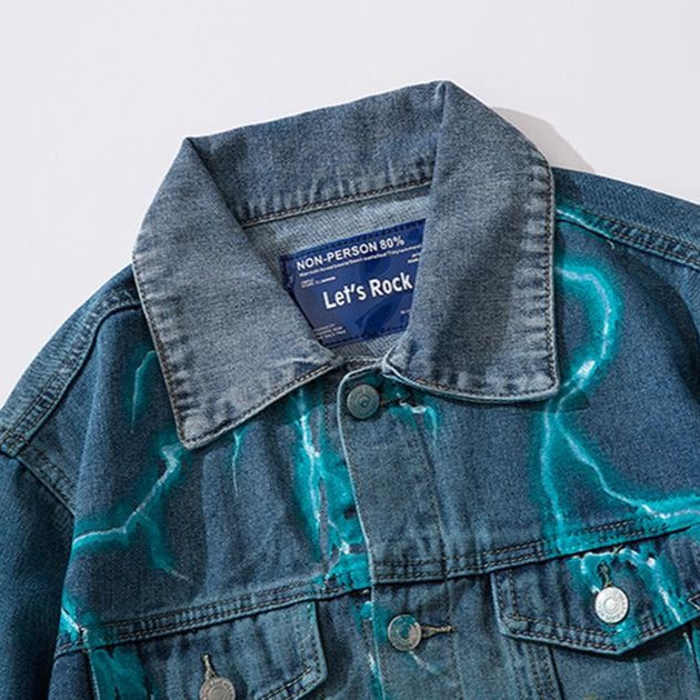 2019 Autumn Korea Streetwear Quito Wash Frayed Mens Jeans Jackets High Street Loose Jaqueta Masculino Denim Jacket - URB1™ Vêtements Streetwear mode boutique streetwear shop