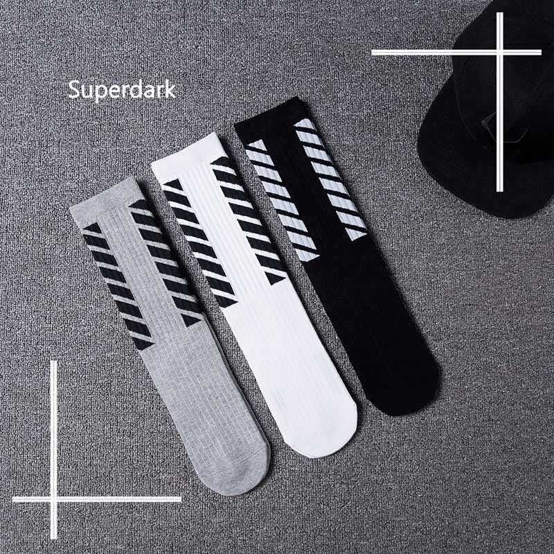 Streetwear Socks Men Stripe Compression Mens Sock White Black Happy Letter Crew Cotton Warm Korean Funny Novelty Harajuku Casual URB1™ Vêtements Streetwear URB1™ Vêtements Streetwear st
