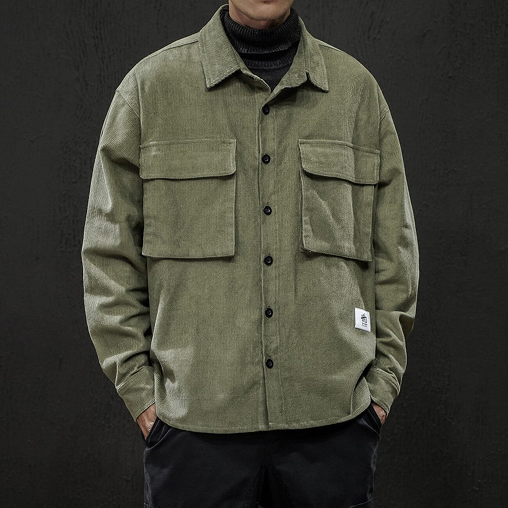 LACIBLE Hip Hop Parka Corduroy Jackets Men Women Streetwear Pocket decoration Jacket 2020 Winter Harajuku Corduroy Jackets URB1™ Vêtements Streetwear URB1™ Vêtements Streetwear lacible-