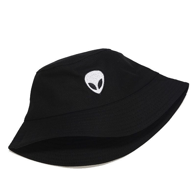 Green Black White Solid Alien Bucket Hat Unisex Bob Caps Hip Hop Gorros Men Women Summer Panama Cap Beach Sun Fishing Boonie Hat URB1™ Vêtements Streetwear URB1™ Vêtements Streetwear gr