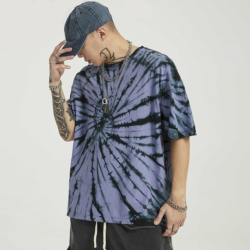 Dark Icon Paisley Tie Dyeing Street Tshirts Men 2020 Summer Crew Neck Hipster T-shirt Cotton Tee Shirts URB1™ Vêtements Streetwear URB1™ Vêtements Streetwear dark-icon-paisley-tie-dyein