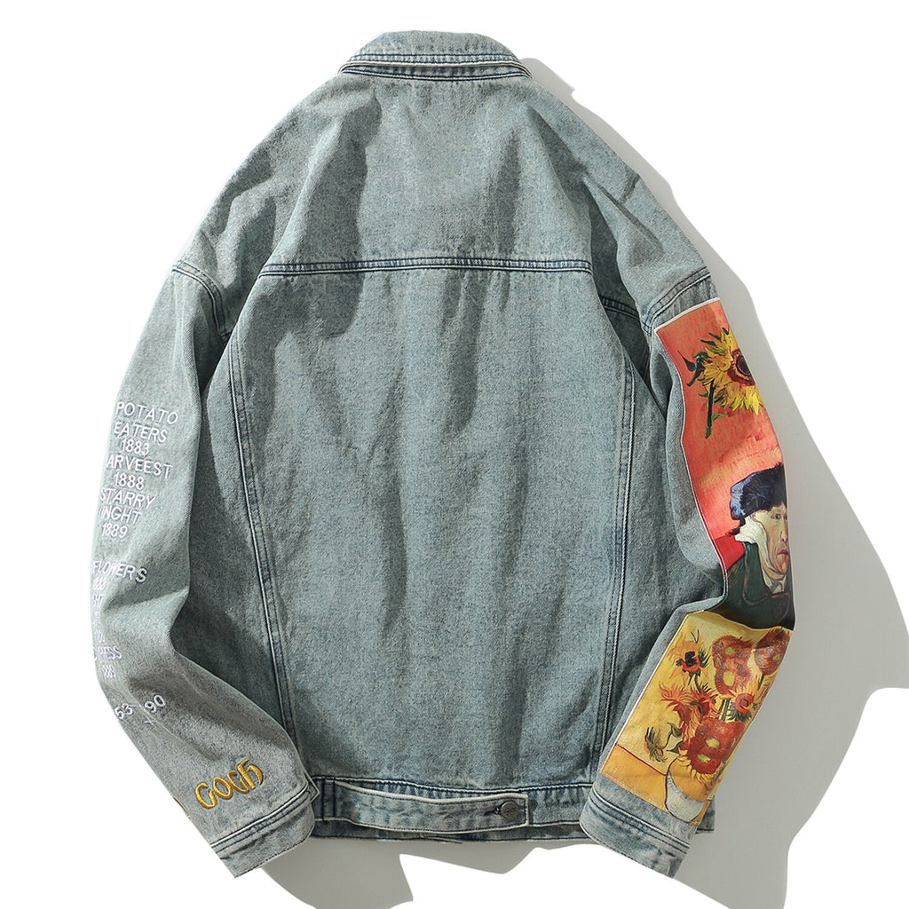 "VAN GOGH" Veste en jean denim - URB1™ - URB1™ Vêtements Streetwear mode boutique streetwear shop