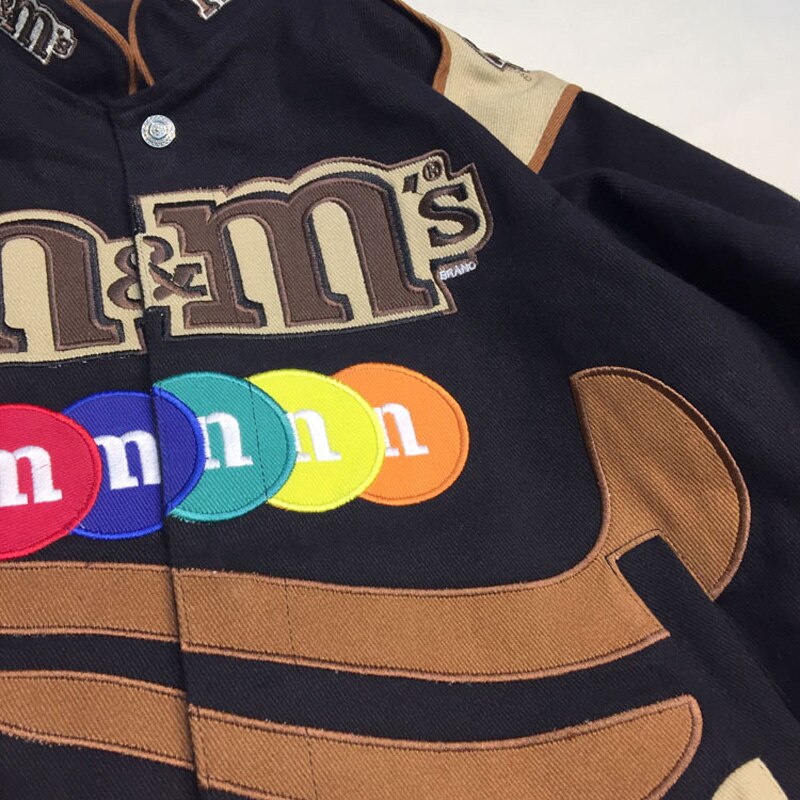 Embroidery M Letter Harajuku Baseball Jacket Coats Men Women Hip Hop Printed Couples Harajuku Patch Varsity Bomber Jackets M-3XL URB1™ Vêtements Streetwear URB1™ Vêtements Streetwear em