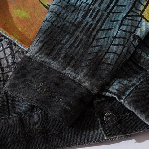 2019 Autumn Korea Streetwear Quito Wash Frayed Mens Jeans Jackets High Street Loose Jaqueta Masculino Denim Jacket - URB1™ Vêtements Streetwear mode boutique streetwear shop