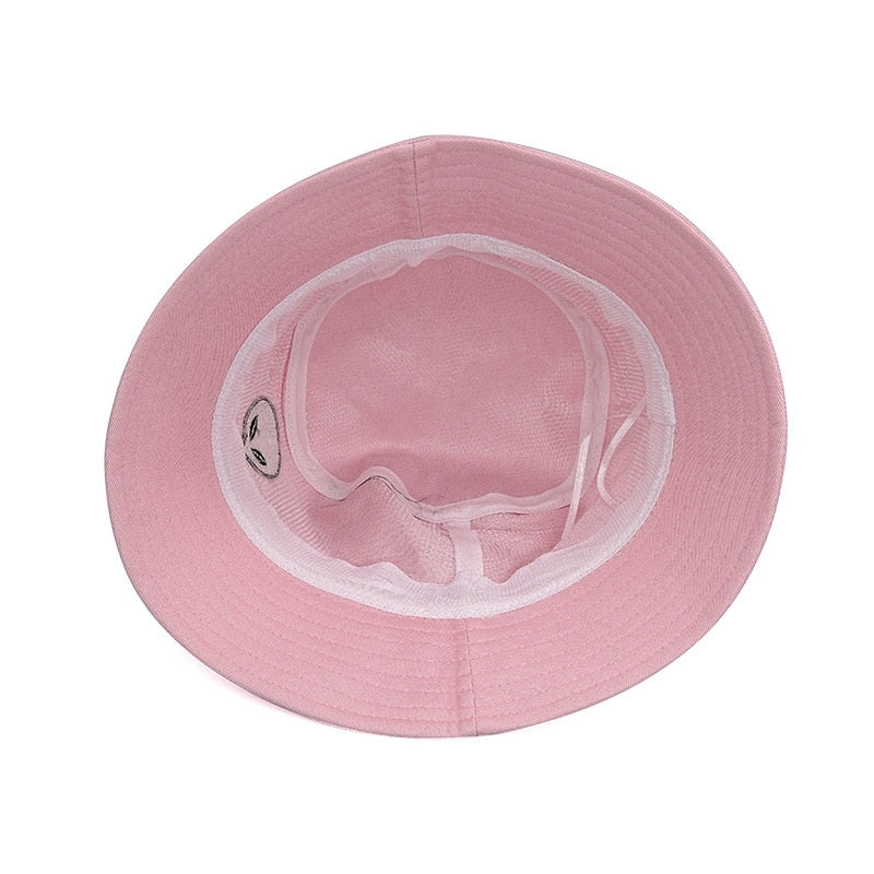 Embroidered Alien Bucket Hat Men Woman Foldable Cotton Beach Sun Hat Street Headwear Fisherman Outdoor Cap Hat 2021 Fashion URB1™ Vêtements Streetwear URB1™ Vêtements Streetwear embroid
