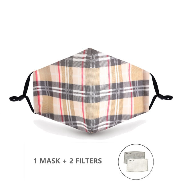 Reusable Mouth Mask Washable British Protective PM2.5 Filter Mask Anti Dust Face Mask Windproof Mouth-muffle Anti Flu Mask URB1™ Vêtements Streetwear URB1™ Vêtements Streetwear reusable