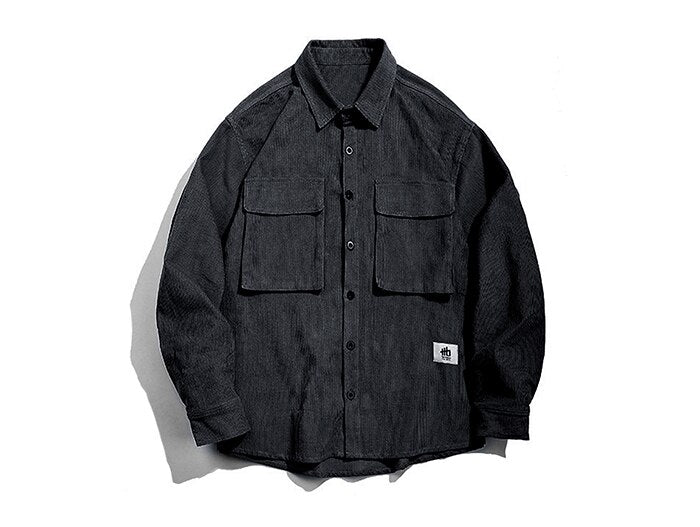 LACIBLE Hip Hop Parka Corduroy Jackets Men Women Streetwear Pocket decoration Jacket 2020 Winter Harajuku Corduroy Jackets URB1™ Vêtements Streetwear URB1™ Vêtements Streetwear lacible-