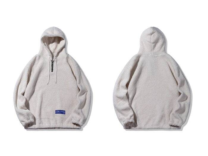 sweat-shirt-hoodie-à-capuche-molletoné-mouton-noir-beige-blanc-zip-homme-femme-pas-cher-mixte-urb1-vêtements-streetwear