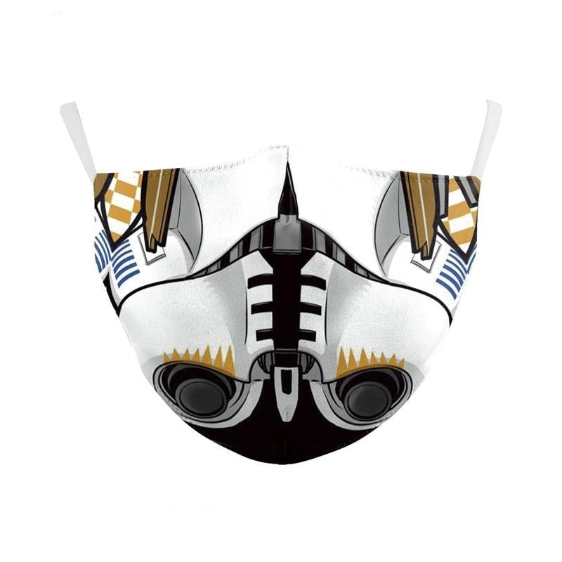 NADANBAO Adult Kid Star War Cosplay Print Face Mask Adult Kid Washable Masks Fabric Reusable PM2.5 Filters Dust Proof URB1™ Vêtements Streetwear URB1™ Vêtements Streetwear nadanbao-adul