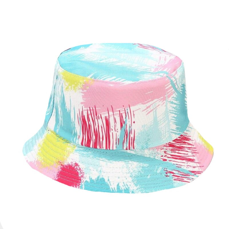 2021 Women's Cap Ins New Bucket Hat Botanical Flower Print Fisherman Hat For Women Spring Summer Outdoor Sun Protection Hat Men URB1™ Vêtements Streetwear URB1™ Vêtements Streetwear 202
