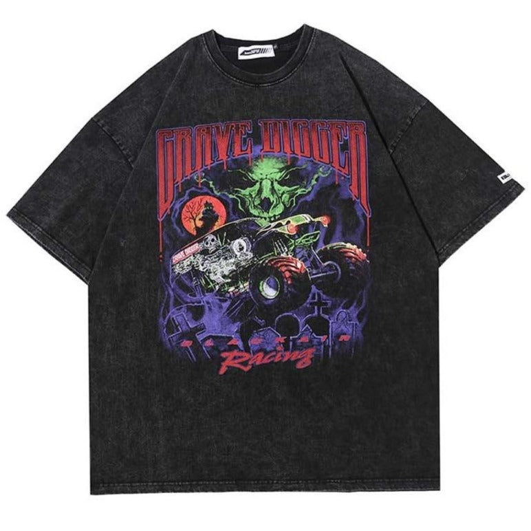 UNSETTLE Harajuku t shirts Oversized Summer Men/Women Hip Hop Fashion Gothic Print Tshirt Men Streetwear T-shirts Short Sleeve URB1™ Vêtements Streetwear URB1™ Vêtements Streetwear unse