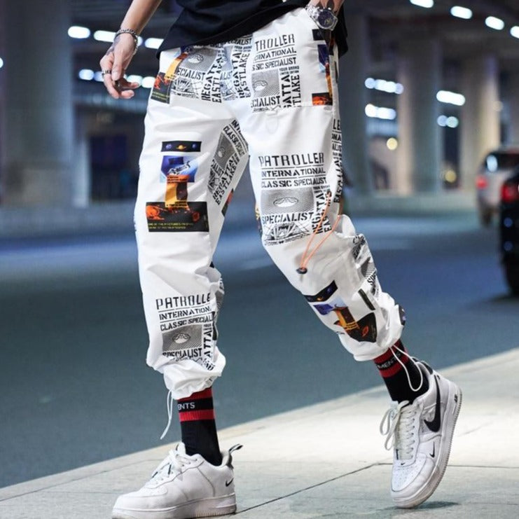 Una Reta Streetwear Joggers Men New Print Loose Pants Men Hip Hop Cargo Pants Elastic Waist Harajuku Couple Pants URB1™ Vêtements Streetwear URB1™ Vêtements Streetwear una-reta-streetwe
