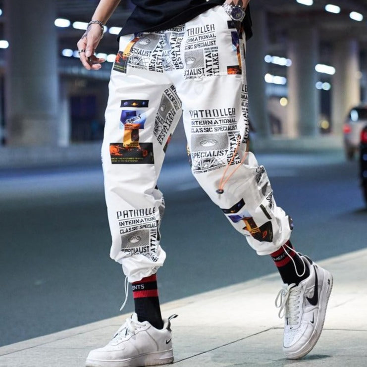 Una Reta Streetwear Joggers Men New Print Loose Pants Men Hip Hop Cargo Pants Elastic Waist Harajuku Couple Pants URB1™ Vêtements Streetwear URB1™ Vêtements Streetwear una-reta-streetwe